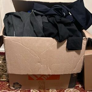 box with clothes and perfume size M & L